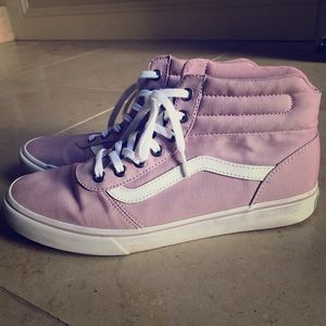 Pink Vans Sk8-Hi High Top Sneakers